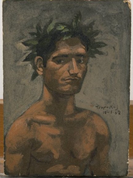 Ο Γιάννης Τσαρούχης εικονογραφεί τη βιογραφία του -Εκθεση στο Μπενάκη [εικόνες]  | iefimerida.gr 4