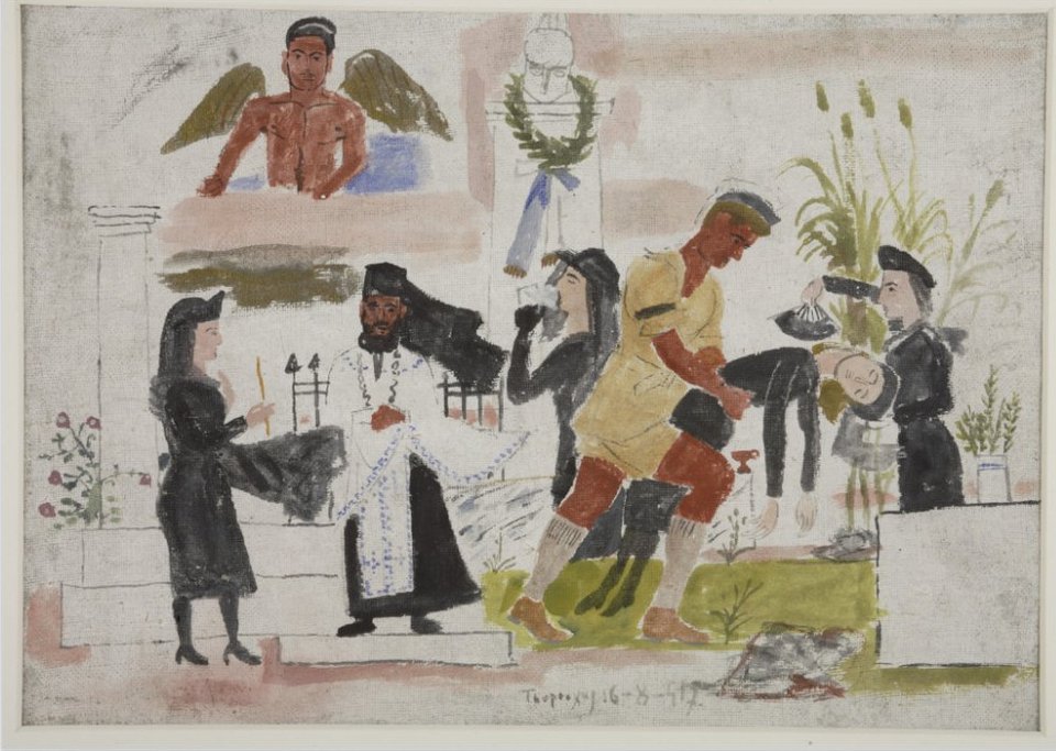 Ο Γιάννης Τσαρούχης εικονογραφεί τη βιογραφία του -Εκθεση στο Μπενάκη [εικόνες]  | iefimerida.gr 2