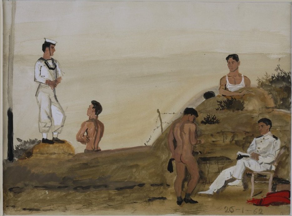 Ο Γιάννης Τσαρούχης εικονογραφεί τη βιογραφία του -Εκθεση στο Μπενάκη [εικόνες]  | iefimerida.gr 0