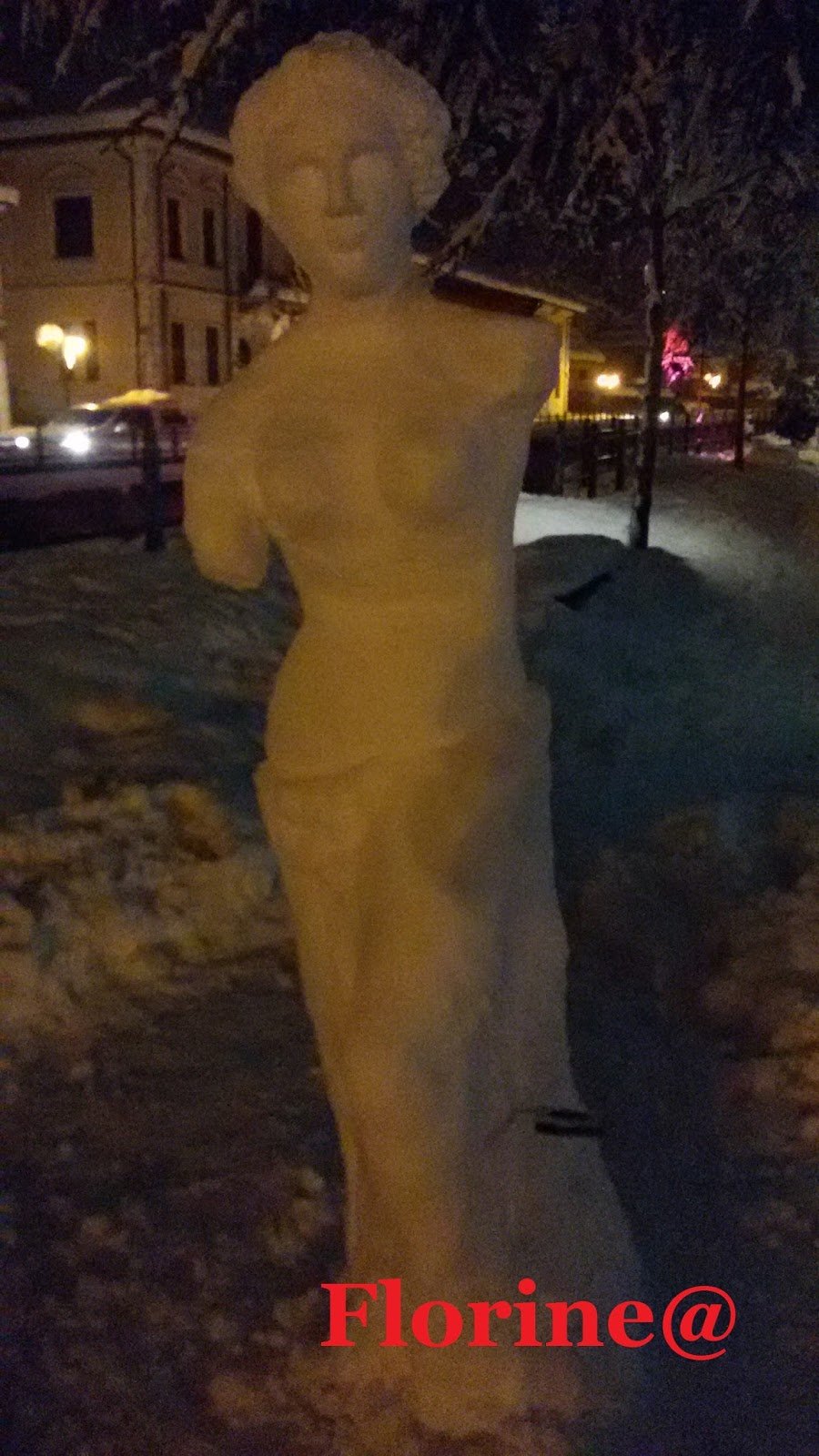 Απίστευτο γλυπτό στη Φλώρινα -Φοιτητής δημιούργησε την Αφροδίτη της Μήλου από... χιόνι [εικόνες] | iefimerida.gr 2