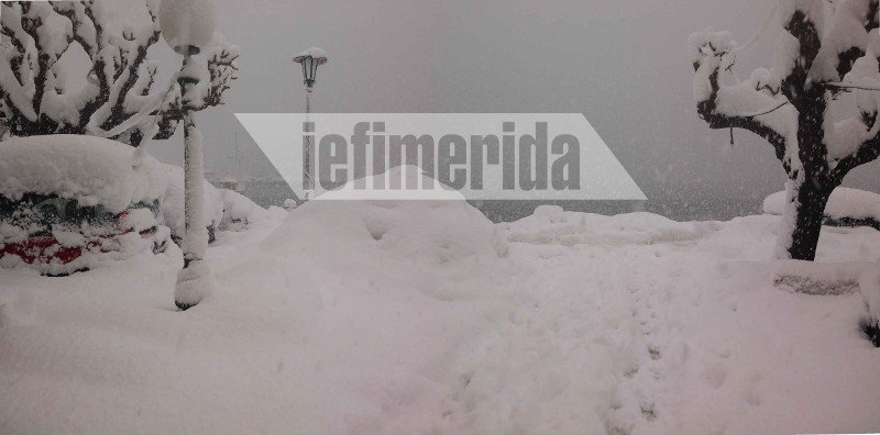 Σιβηρικό τοπίο η Σκόπελος -Πρωτοφανείς εικόνες, το νησί «θάφτηκε» κάτω από μέτρα χιονιού [εικόνες] | iefimerida.gr 13