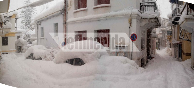 Σιβηρικό τοπίο η Σκόπελος -Πρωτοφανείς εικόνες, το νησί «θάφτηκε» κάτω από μέτρα χιονιού [εικόνες] | iefimerida.gr 14