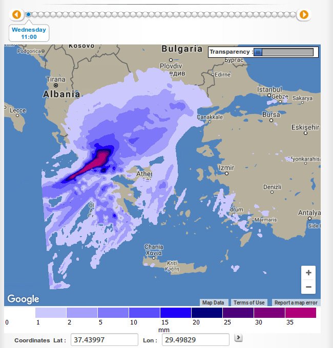 Οι χάρτες με τα χιόνια και τις καταιγίδες στην Ελλάδα σήμερα -Πού θα χτυπήσουν τα φαινόμενα [εικόνες] | iefimerida.gr 6