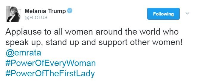 H Eμιλι Ρατακόφσκι υπερασπίστηκε τη Μελάνια όταν την αποκάλεσαν «πόρνη» -Το «ευχαριστώ» της Πρώτης Κυρίας [εικόνες] | iefimerida.gr 0