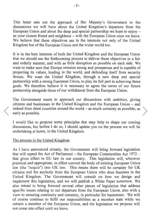 Το Brexit ξεκίνησε και επίσημα -Ο Τουσκ παρέλαβε την επιστολή της Μέι | iefimerida.gr 2