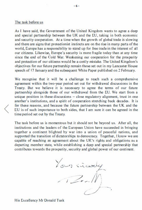 Το Brexit ξεκίνησε και επίσημα -Ο Τουσκ παρέλαβε την επιστολή της Μέι | iefimerida.gr 6