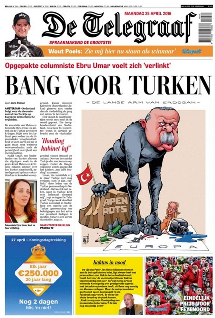 «Εδώ είμαστε εμείς το αφεντικό!»: Το απίστευτο πρωτοσέλιδο της μεγαλύτερης ολλανδικής εφημερίδας [εικόνα] | iefimerida.gr 1