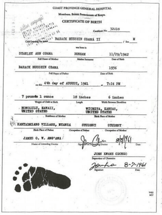 Το πιστοποιητικό γέννησης του Ομπάμα που δείχνει ο αδελφός του είναι ψεύτικο [εικόνες] | iefimerida.gr 0