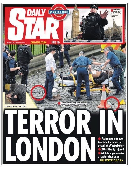 «Χτύπημα στη δημοκρατία» -Ο βρετανικός Τύπος συγκλονισμένος από το μακελειό [εικόνες] | iefimerida.gr 7