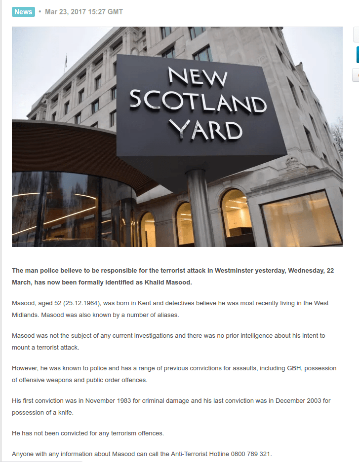 Επίθεση στο Λονδίνο: Ο δράστης είναι ο 52χρονος Καλίντ Μασούντ  | iefimerida.gr 0