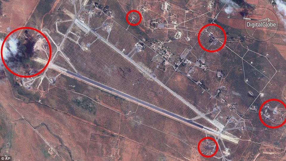 Η βάση του Ασαντ πριν και μετά το σφυροκόπημα από τους αμερικανικούς πυραύλους Τόμαχοκ [εικόνες] | iefimerida.gr 9