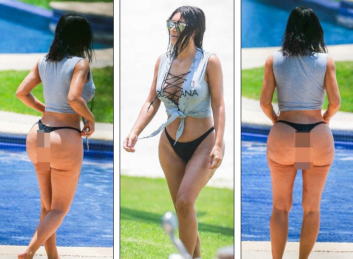 Η γυμνή αλήθεια της Κιμ Καρντάσιαν -Με στρινγκ μπικίνι χωρίς κανένα ρετούς [εικόνες] | iefimerida.gr 3