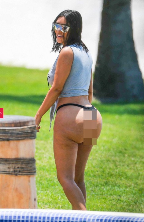 Η γυμνή αλήθεια της Κιμ Καρντάσιαν -Με στρινγκ μπικίνι χωρίς κανένα ρετούς [εικόνες] | iefimerida.gr 4