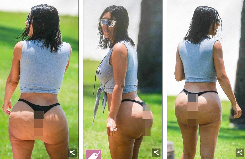 Η γυμνή αλήθεια της Κιμ Καρντάσιαν -Με στρινγκ μπικίνι χωρίς κανένα ρετούς [εικόνες] | iefimerida.gr 5