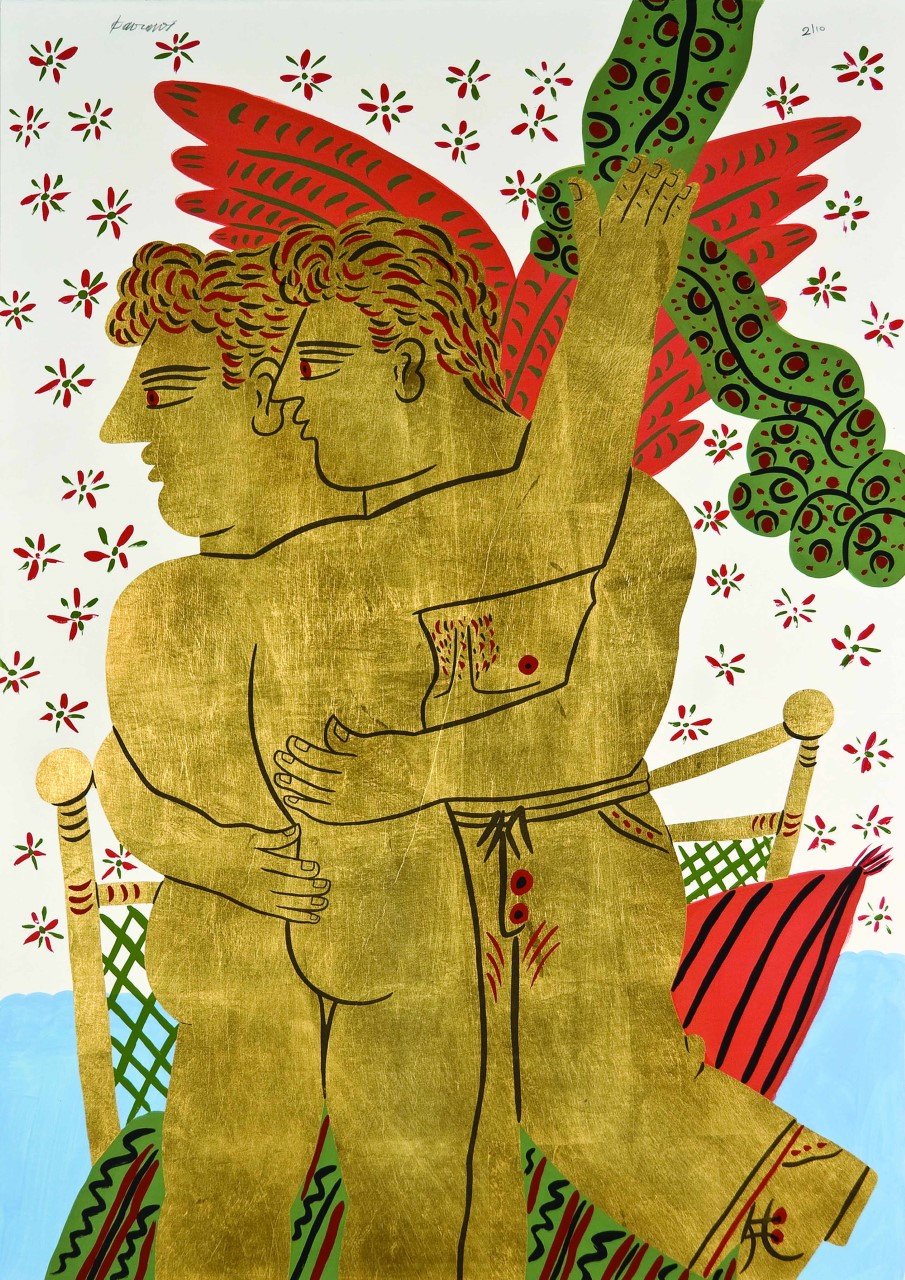 Ο Αλέκος Φασιανός εκθέτει μεταξοτυπίες με ανθρώπινες φιγούρες και έντονα χρώματα [εικόνες]  | iefimerida.gr 1