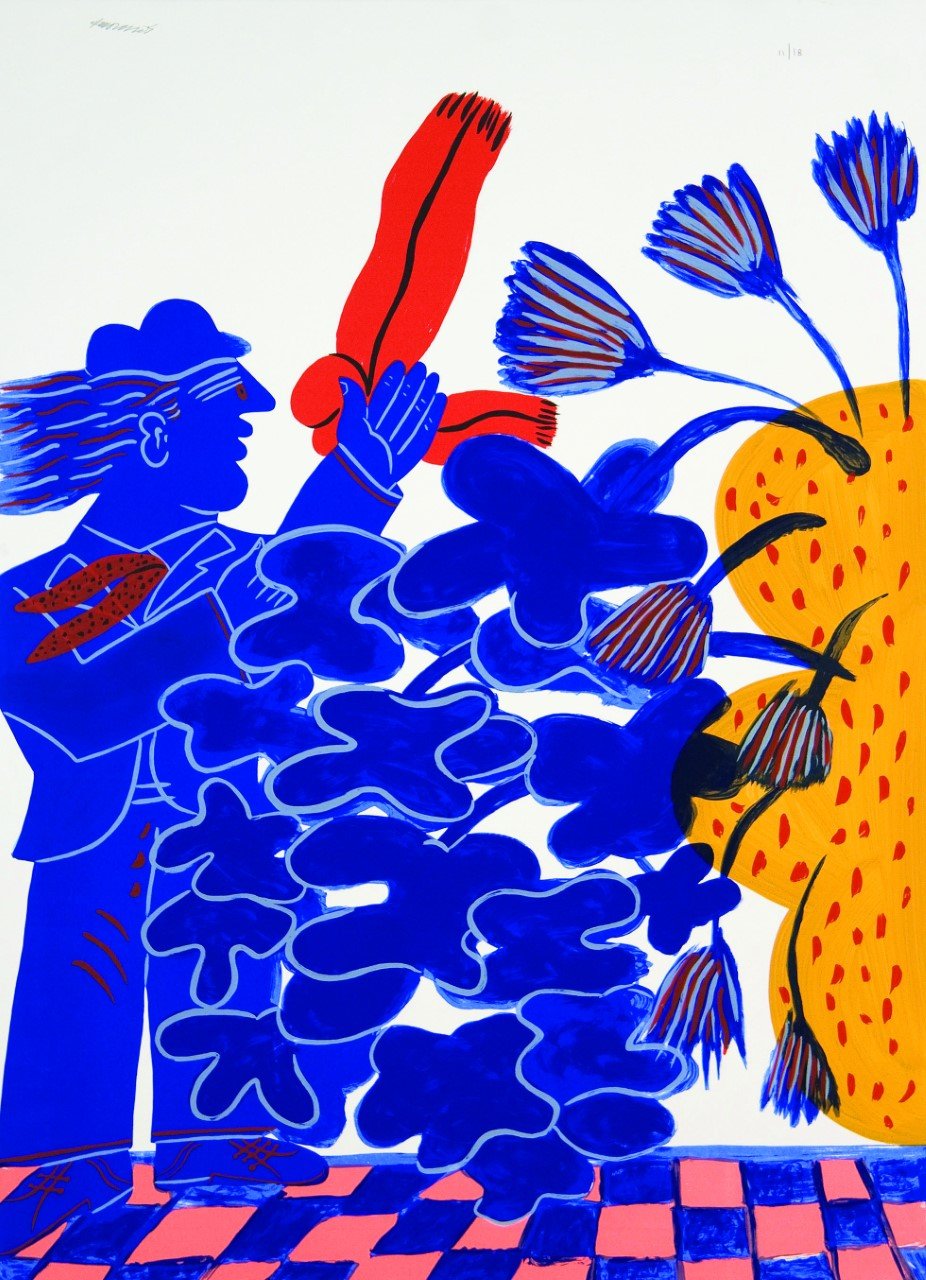 Ο Αλέκος Φασιανός εκθέτει μεταξοτυπίες με ανθρώπινες φιγούρες και έντονα χρώματα [εικόνες]  | iefimerida.gr 2