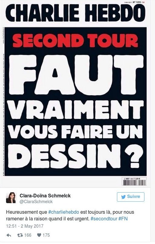 Ακόμη και το σατιρικό περιοδικό Charlie Hebdo στηρίζει Μακρόν -«Αντε, τελειώνετε!» [εικόνες] | iefimerida.gr 0