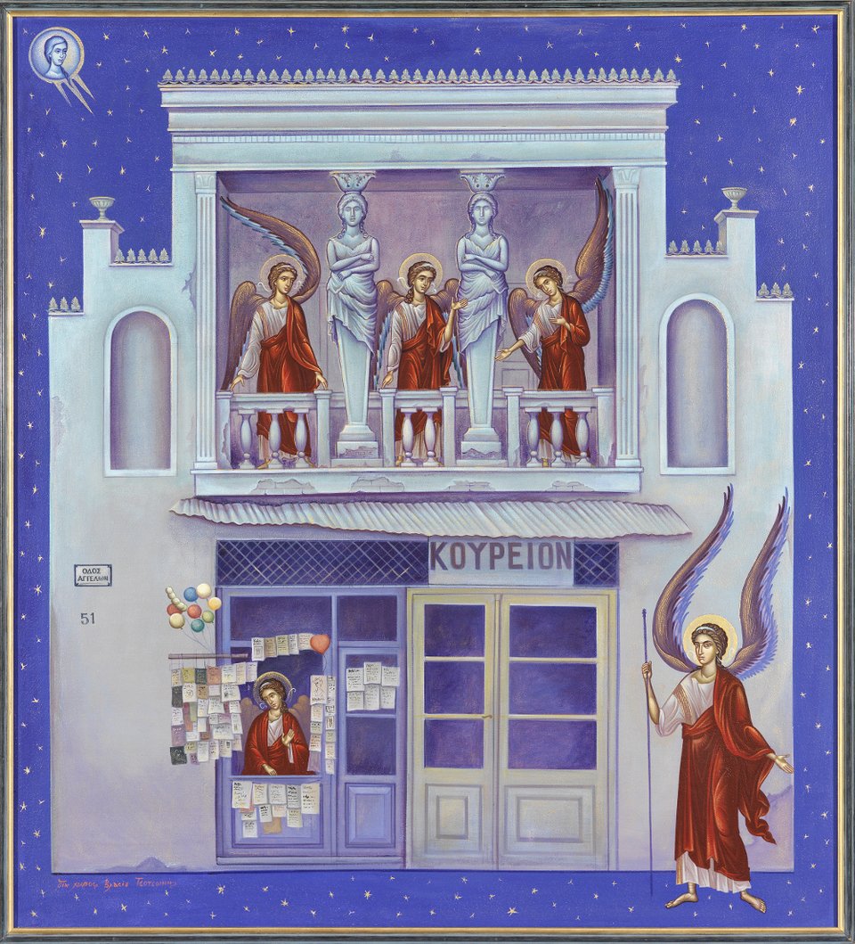 Οι υπέροχες αγιογραφίες του Τσοτσώνη -Σε Ιεροσόλυμα, Μετέωρα και δημαρχείο Αθήνας [εικόνες] | iefimerida.gr 5