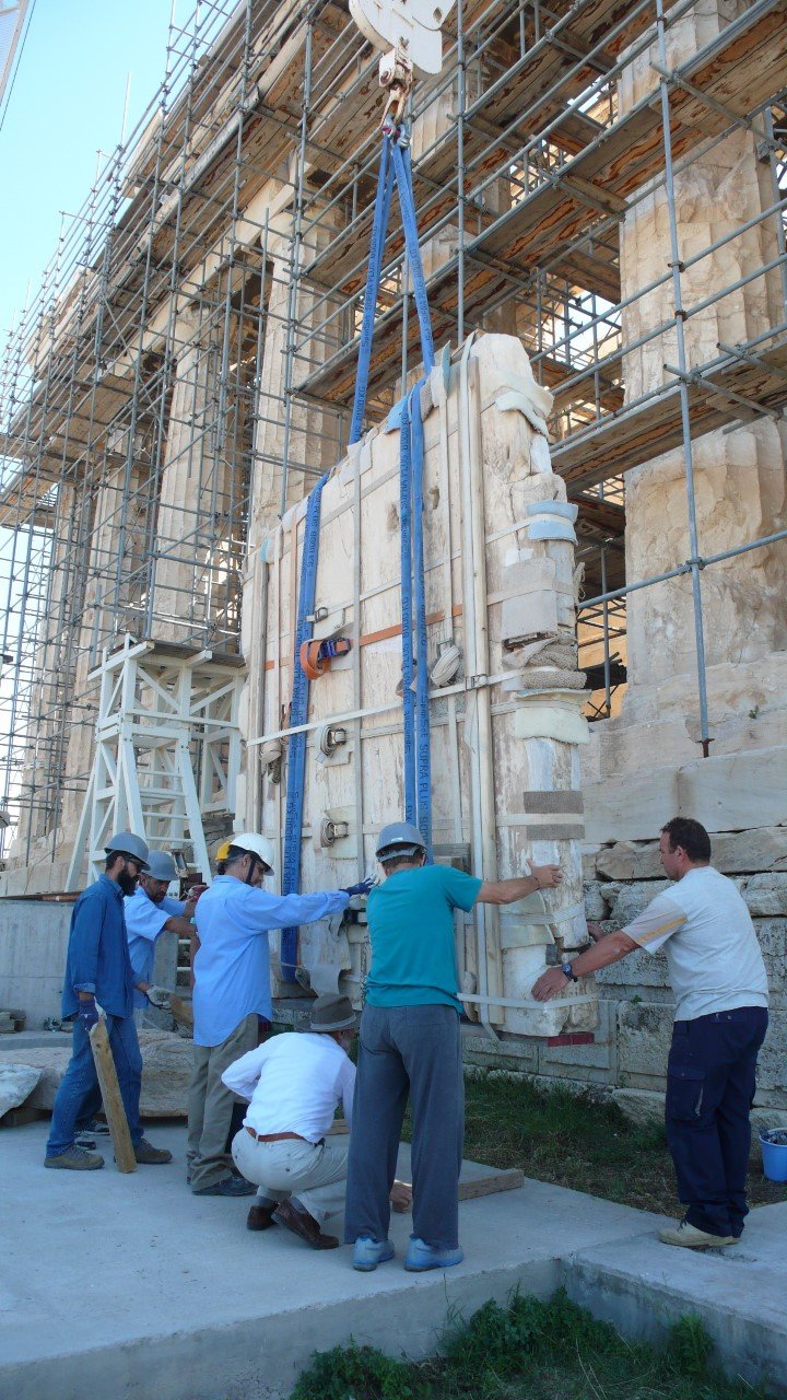 Καρέ-καρέ οι εργασίες συντήρησης και αποκατάστασης στα τείχη του Παρθενώνα [εικόνες] | iefimerida.gr 1