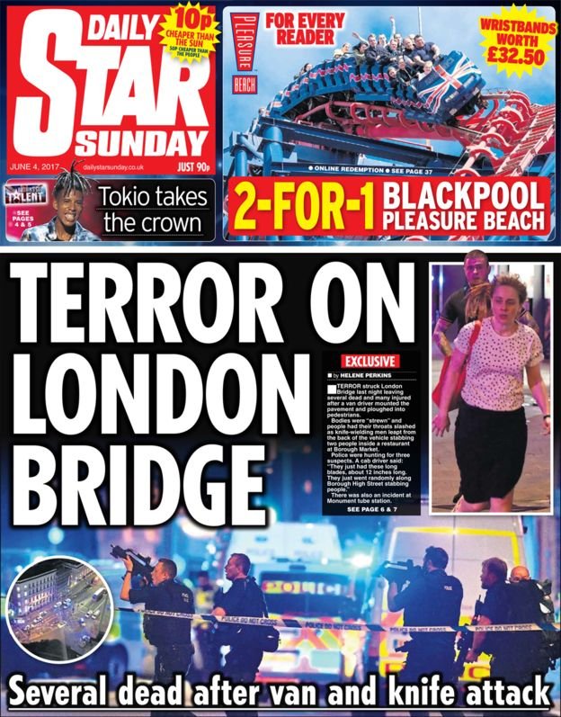 «Τρόμος στη Γέφυρα του Λονδίνου» -Ο βρετανικός Τύπος για τη νέα τρομοκρατική επίθεση [εικόνες] | iefimerida.gr 3