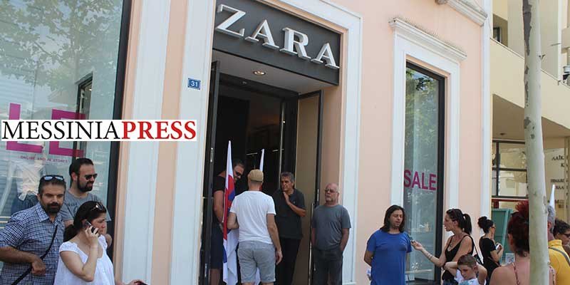 Η στιγμή που συνδικαλιστές εισβάλλουν σε κατάστημα αλυσίδας ρούχων στην Καλαμάτα [βίντεο] | iefimerida.gr 3