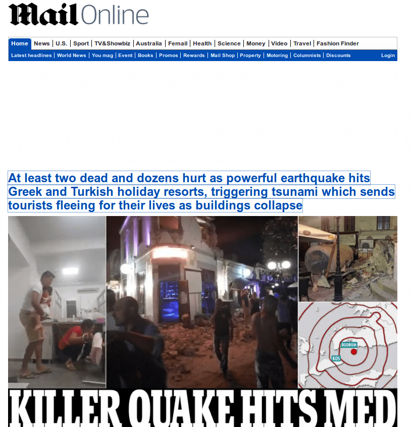 Ο ξένος Τύπος για τον φονικό σεισμό στην Κω -Οδηγίες από το βρετανικό ΥΠΕΞ στους τουρίστες | iefimerida.gr 3