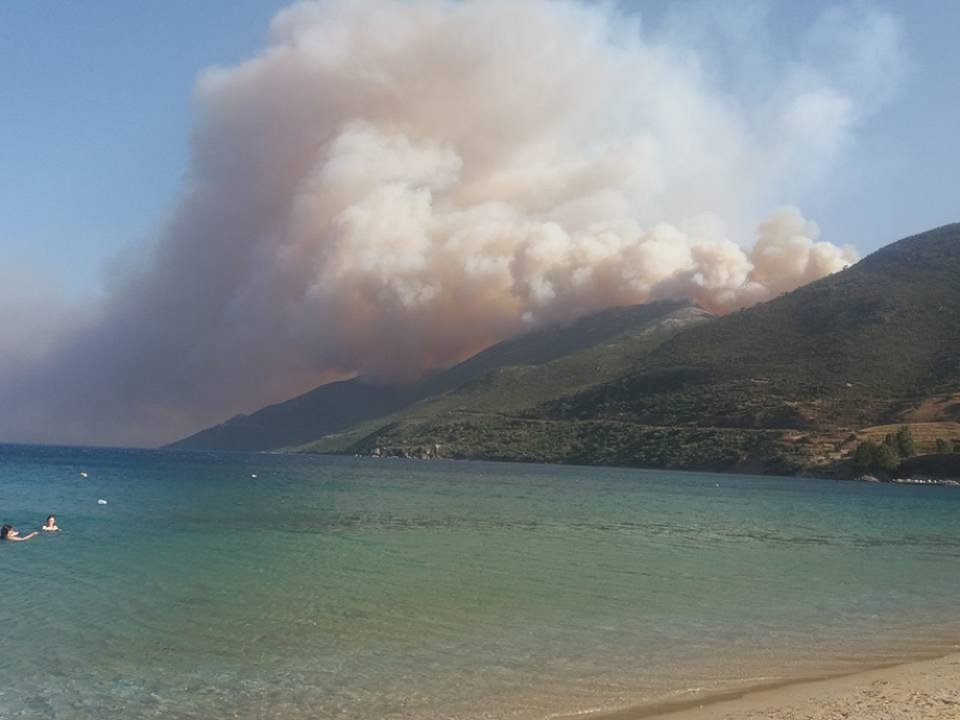 Μεγάλη φωτιά καίει τον Κότρωνα Λακωνίας -Κάηκαν σπίτια, κινδυνεύει το χωριό | iefimerida.gr 0