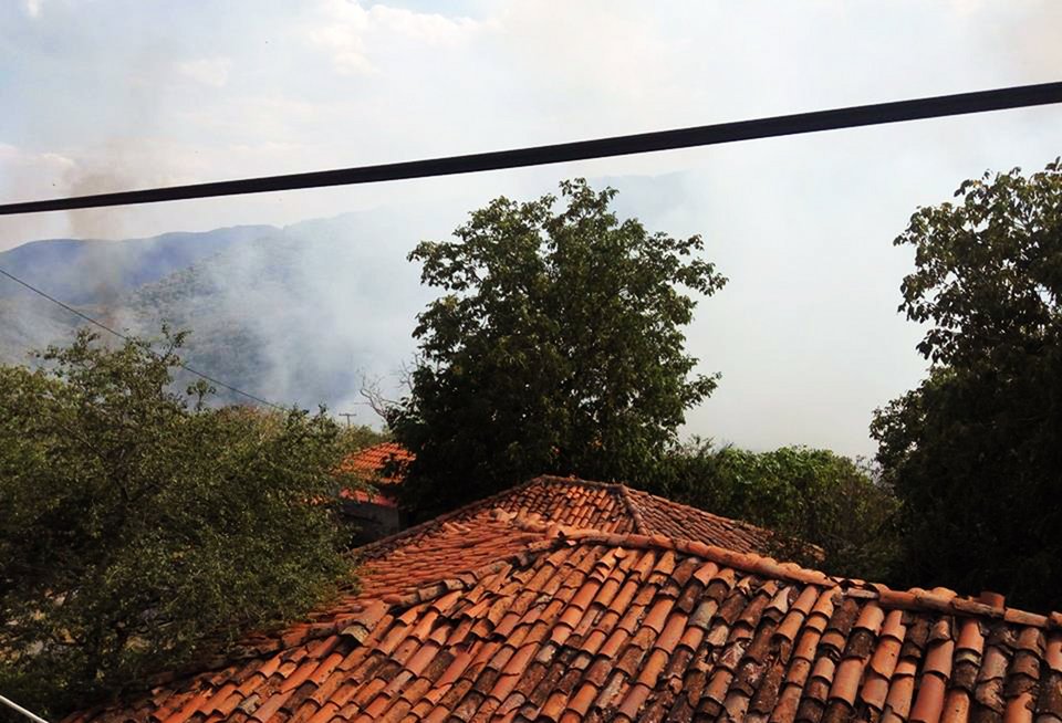 Σε εξέλιξη φωτιά στον Πλαταμώνα Καβάλας -Διακοπή ρεύματος σε 3 χωριά [εικόνες] | iefimerida.gr 1