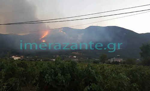 Aνεξέλεγκτη η φωτιά στη Ζάκυνθο -Πλησιάζει κατοικημένα χωριά [εικόνες & βίντεο] | iefimerida.gr 2