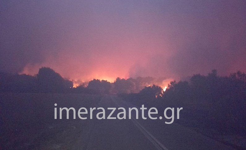 Νύχτα-κόλαση στη Ζάκυνθο: Η φωτιά κύκλωσε τις Μαριές | iefimerida.gr 0