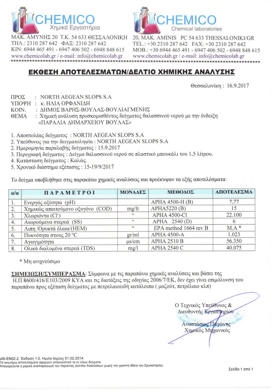 Δήμος Βάρης-Βούλας-Βουλιαγμένης: Τα νερά στις παραλίες μας είναι καθαρά -Τι έδειξε ο έλεγχος [έγγραφα] | iefimerida.gr 2