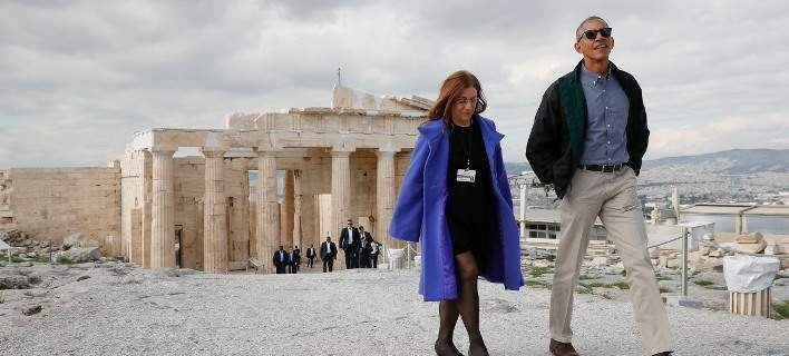 Ποια ξενάγησε πραγματικά την Mπριζίτ στην Ακρόπολη -Το είχε κάνει και στον Ομπάμα [εικόνες] | iefimerida.gr 7