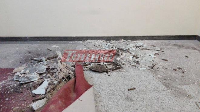 Κατέρρευσε το ταβάνι στο Δημοτικό Ωδείο Πάτρας -Σε χώρο που κάνουν πρόβα παιδιά [εικόνες] | iefimerida.gr 4