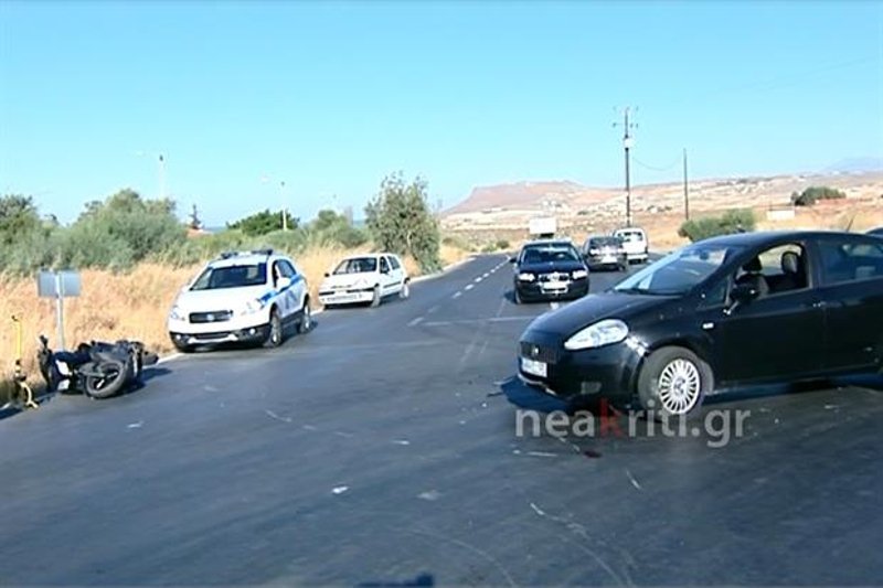 Νέο τροχαίο στην Κρήτη -Στην εντατική οδηγός μοτοσικλέτας | iefimerida.gr 0