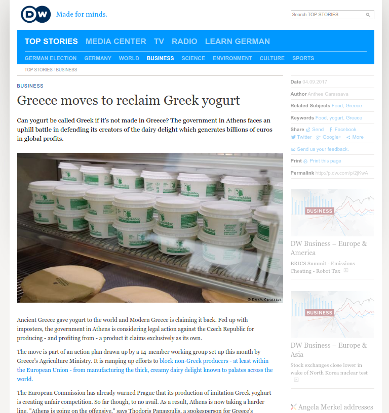 Η Αθήνα θέλει πίσω την «πατρότητα» του ελληνικού γιαουρτιού –Σκέψεις να κινηθεί νομικά εναντίον της Τσεχίας | iefimerida.gr 0