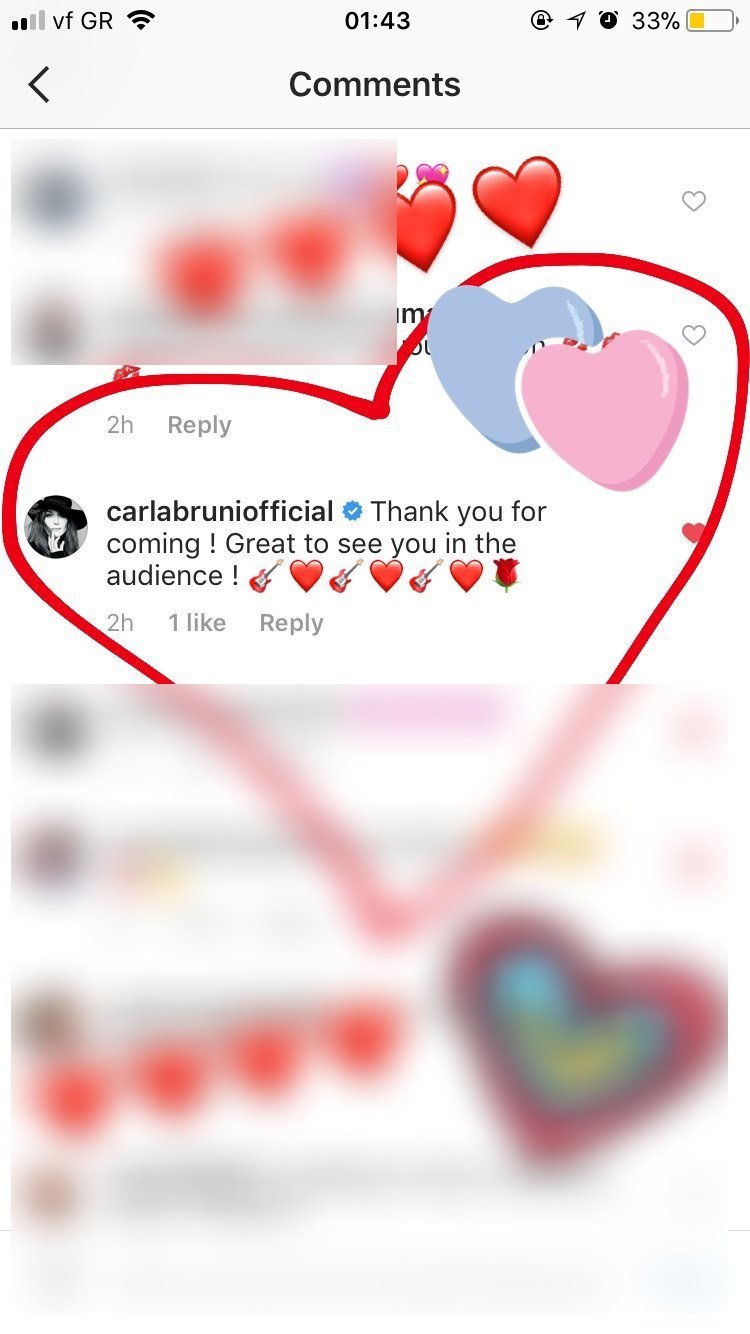  Η Κάρλα Μπρούνι έστειλε μήνυμα στην Κωνσταντίνα Σπυροπούλου -Τι είπε στην παρουσιάστρια [εικόνες] | iefimerida.gr 0