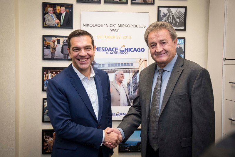 Ο Αλέξης  Τσίπρας στα κινηματογραφικά στούντιο των ομογενών Μιρκόπουλος και Πίσσιος στο Σικάγο [εικόνες] | iefimerida.gr 2