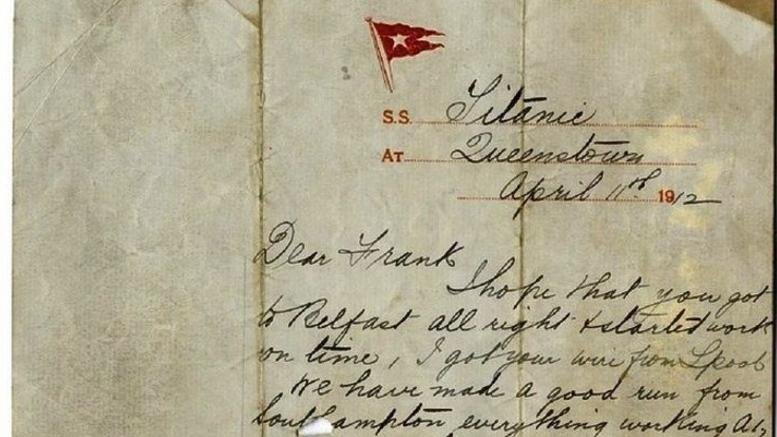 Επιστολή επιβάτη του Τιτανικού πωλείται σε δημοπρασία -«Αν όλα πάνε καλά, θα φθάσουμε» [εικόνα] | iefimerida.gr 0