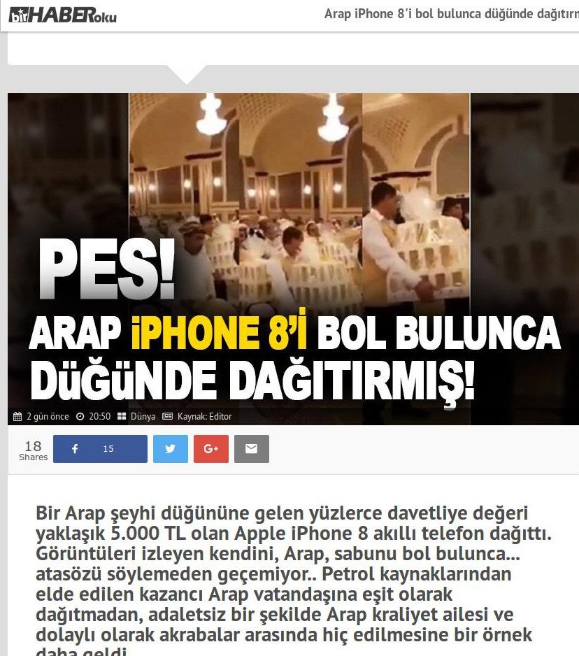 Ολοι οι καλεσμένοι σε γάμο Αραβα Σεΐχη πήραν δώρο από ένα... i-Phone 8! [βίντεο] | iefimerida.gr 0