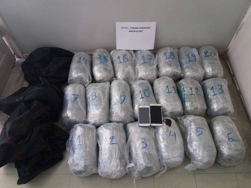 Μεσολόγγι: Σύλληψη 2 ανδρών με πάνω από 21 κιλά κάνναβης [εικόνα] | iefimerida.gr 0