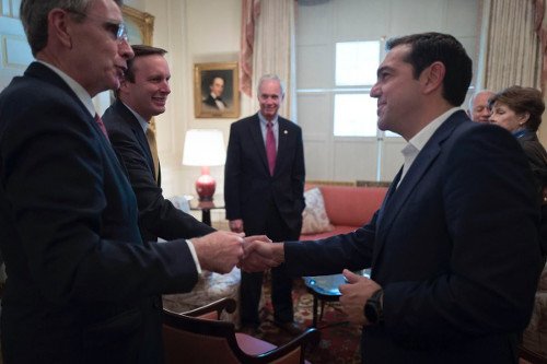 Συνάντηση Τσίπρα με μέλη της επιτροπής Εξωτερικών Υποθέσεων της αμερικανικής Γερουσίας -Στο Blair House [εικόνες] | iefimerida.gr 2