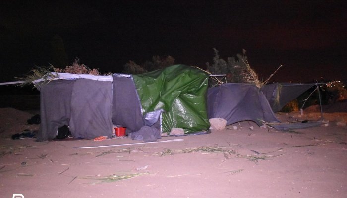 Εικόνες ντροπής στη Χίο: Μετανάστες σκαρφάλωσαν στα δέντρα για να προφυλαχθούν από τη βροχή | iefimerida.gr 7