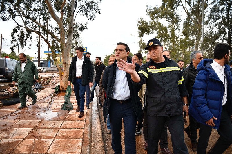 Τσίπρας από Μάνδρα: Σπάνιο και ακραίο φαινόμενο έφερε την καταστροφή  [εικόνες & βίντεο] | iefimerida.gr 1