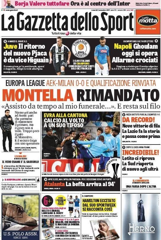 Πώς σχολιάζει ο ιταλικός Τύπος την ισοπαλία της Μίλαν με την ΑΕΚ [εικόνες] | iefimerida.gr 0