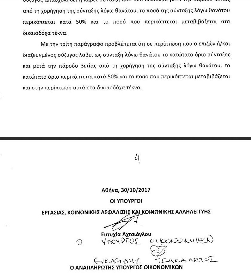 Ολο το νομοσχέδιο για τις συντάξεις χηρείας -Τι περιλαμβάνει [pdf] | iefimerida.gr 4