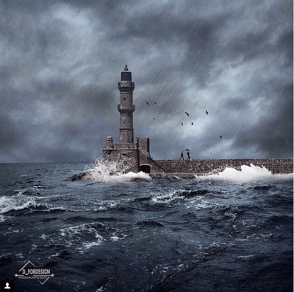Ο φάρος των Χανίων στο έλεος της καταιγίδας – Απόκοσμη ομορφιά [εικόνα] | iefimerida.gr 0
