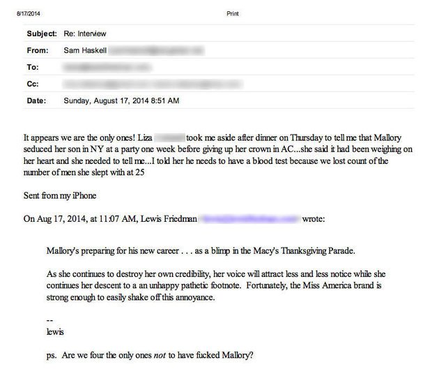 Διαρροή e-mail για τα καλλιστεία -Χυδαίοι διάλογοι για τις Μις Αμερική [εικόνες] | iefimerida.gr 3