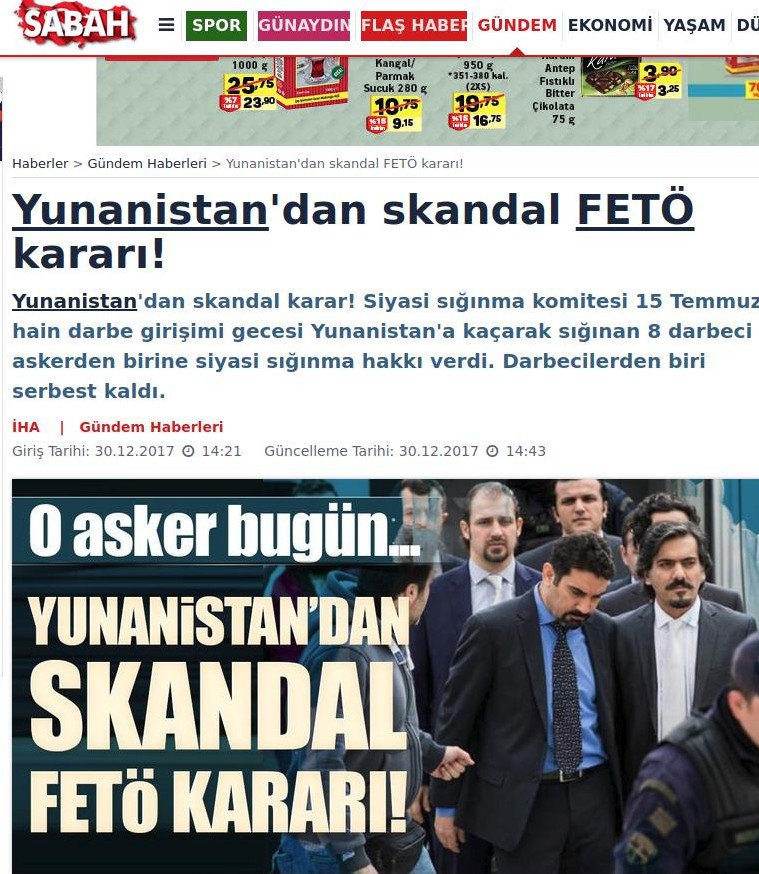 Η Δικαιοσύνη έδωσε άσυλο σε έναν από τους 8 Τούρκους -Η Αγκυρα απείλησε, η Αθήνα έκανε αίτηση ακύρωσης | iefimerida.gr 0
