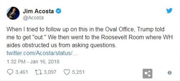 Ο Τραμπ πέξαξε έξω από το Οβάλ Γραφείο δημοσιογράφο του CNN! [εικόνες & βίντεο]  | iefimerida.gr 3