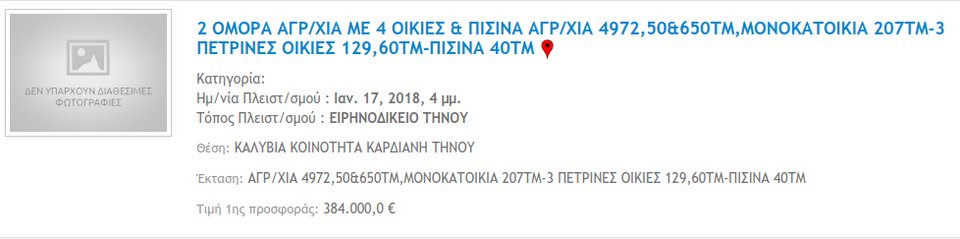 Ξεκινούν και οι πλειστηριασμοί για χρέη στο Δημόσιο -Τα πρώτα ακίνητα που βγαίνουν στο σφυρί [λίστα] | iefimerida.gr 0